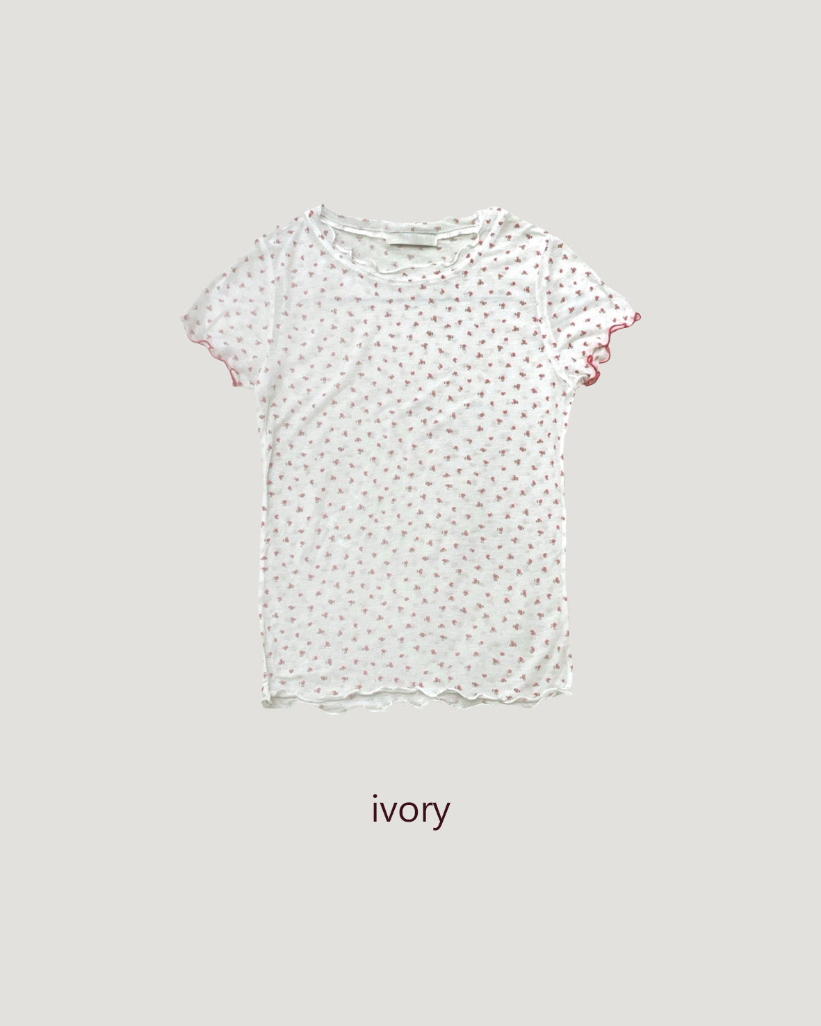 flower mellow sheer tencel T