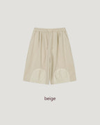 sweat nylon switch balloon half pants