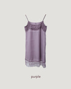 lace point camisole midi dress