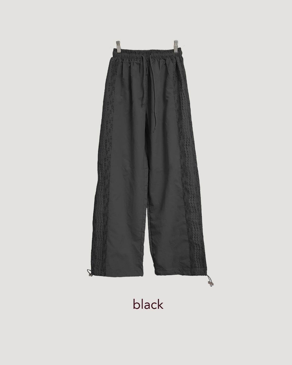 lace line nylon pants