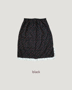 flower lace point midi skirt