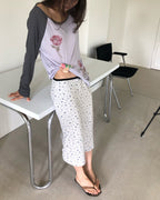 flower raglan sleeve T