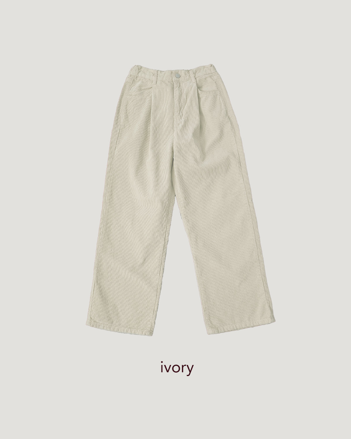 heart pocket corduroy pants