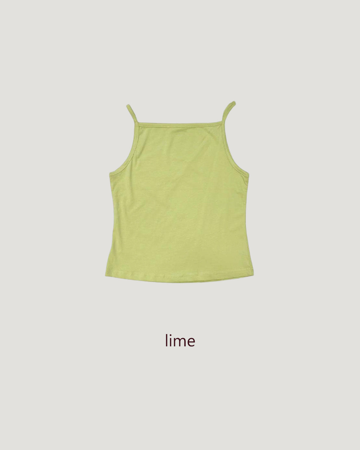 square neck basic color camisole
