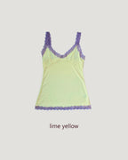 bicolor lace point camisole
