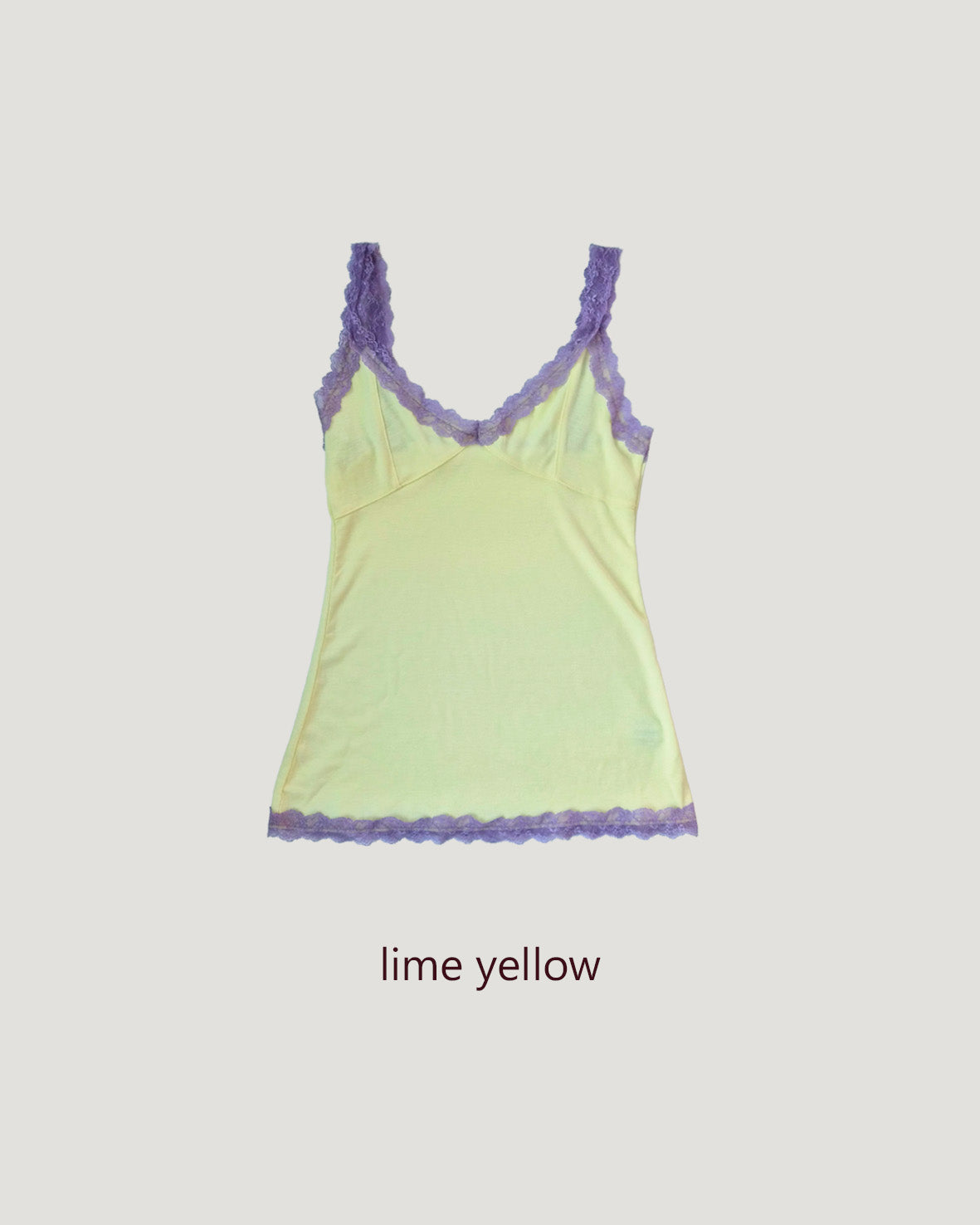 bicolor lace point camisole