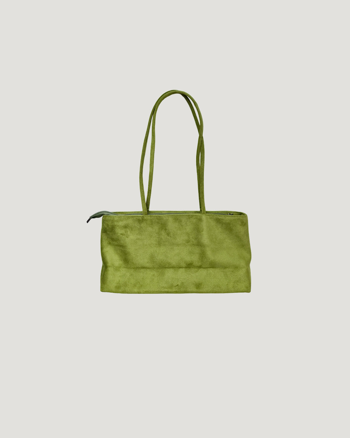 faux suede square shoulder bag