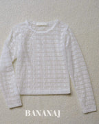 【BANANAJ】rhythm flower lace tee