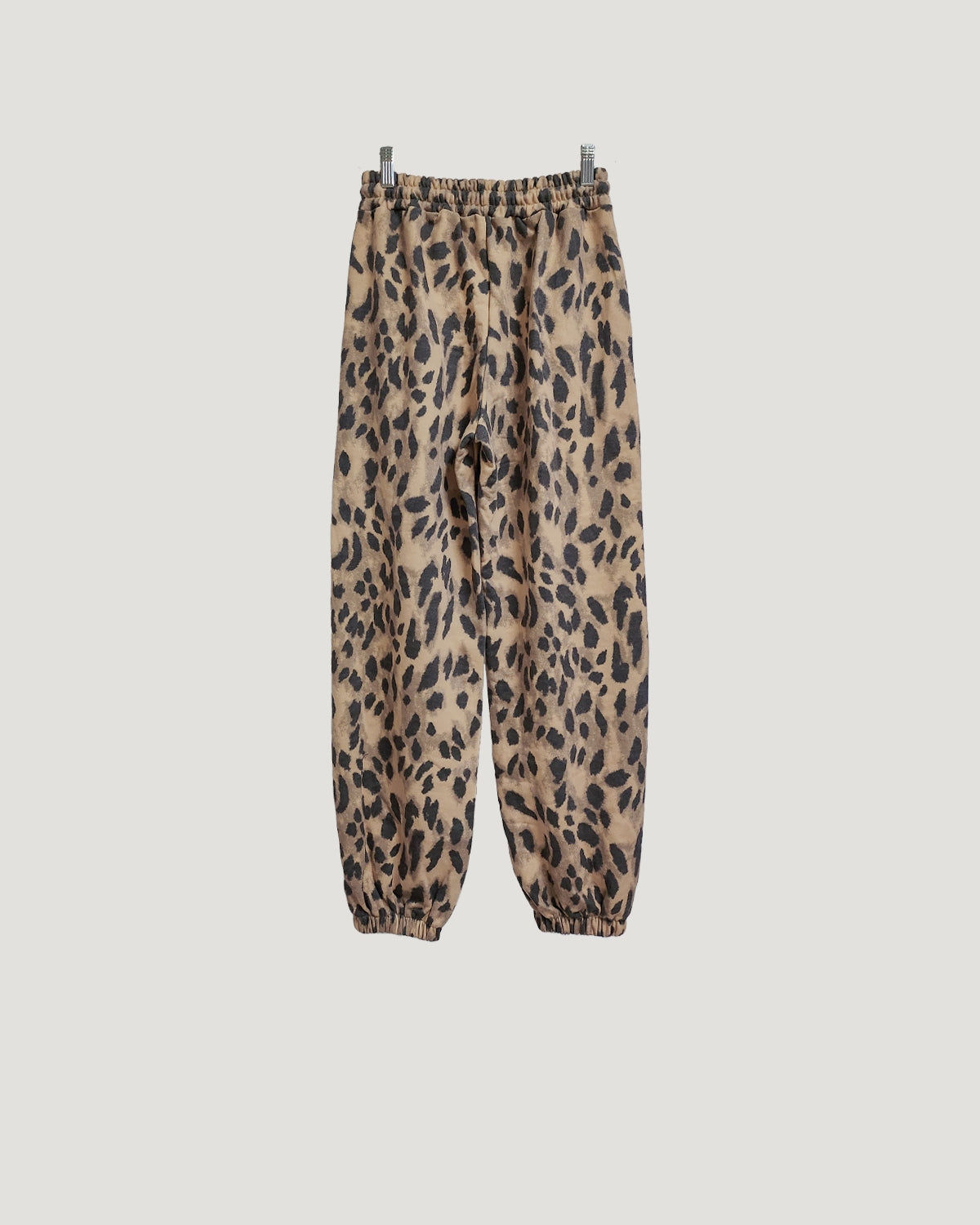 leopard sweat jogger pants