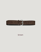 faux suede wide belt