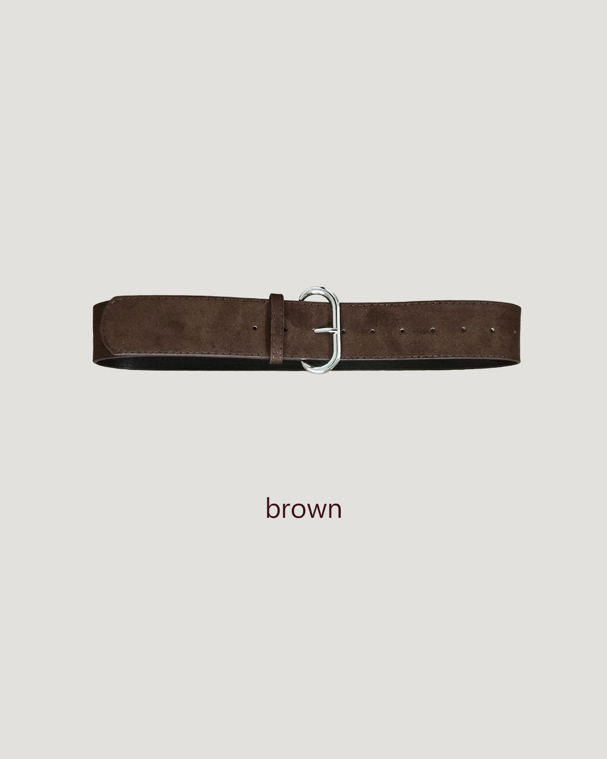 faux suede wide belt