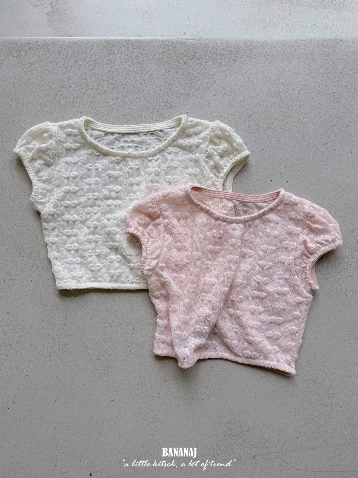 【BANANAJ】bubble puff tee