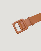 square buckle wide belt