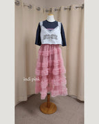 tiered volume frill tulle skirt