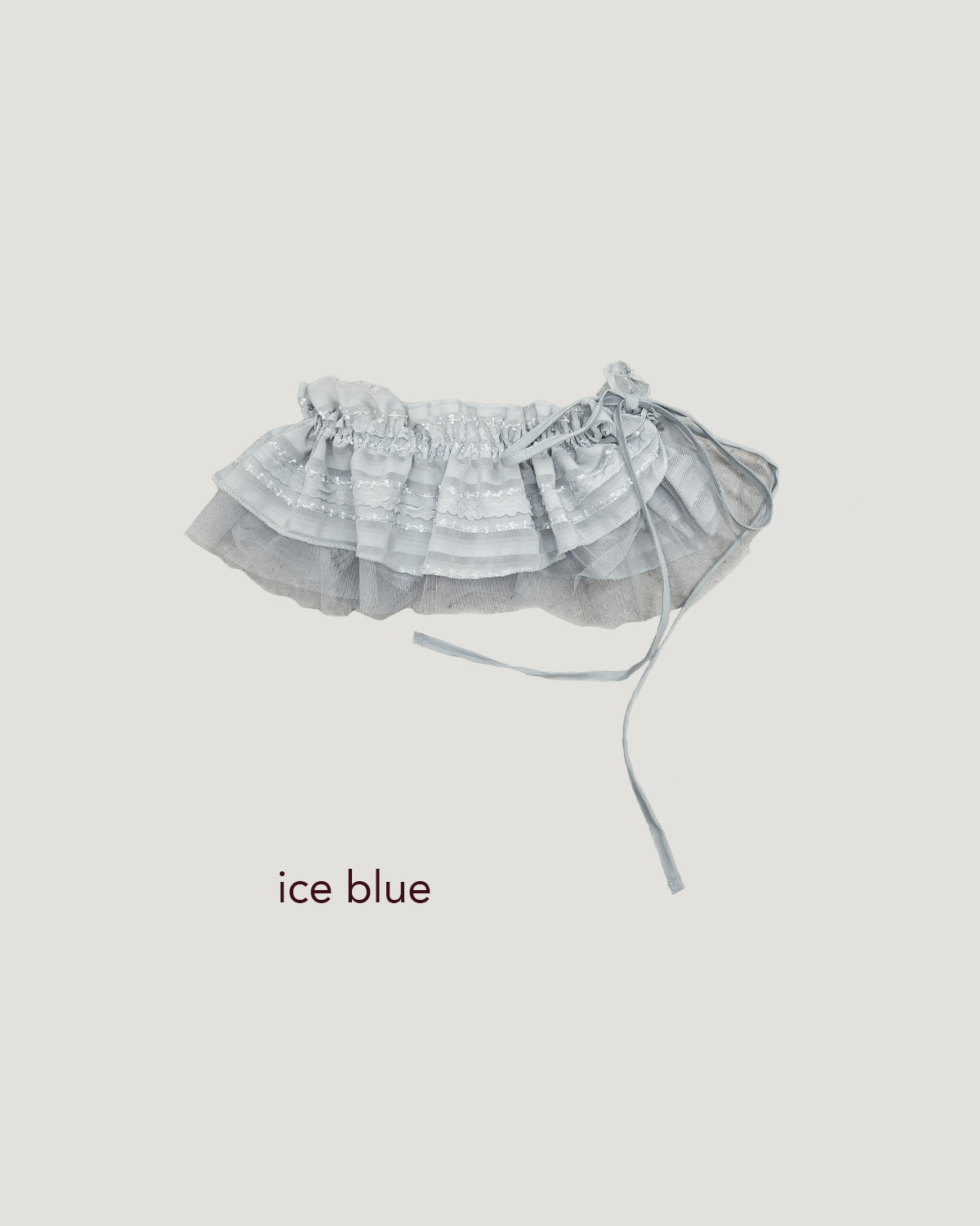 lace frill layered belt