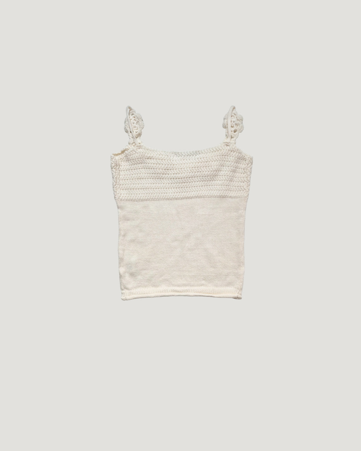 flower motif knit camisole