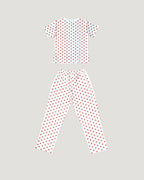heart pattern pajamas (2点セット)