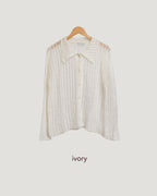 sheer long knit shirt
