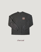 pigment box logo oversize long sleeve T