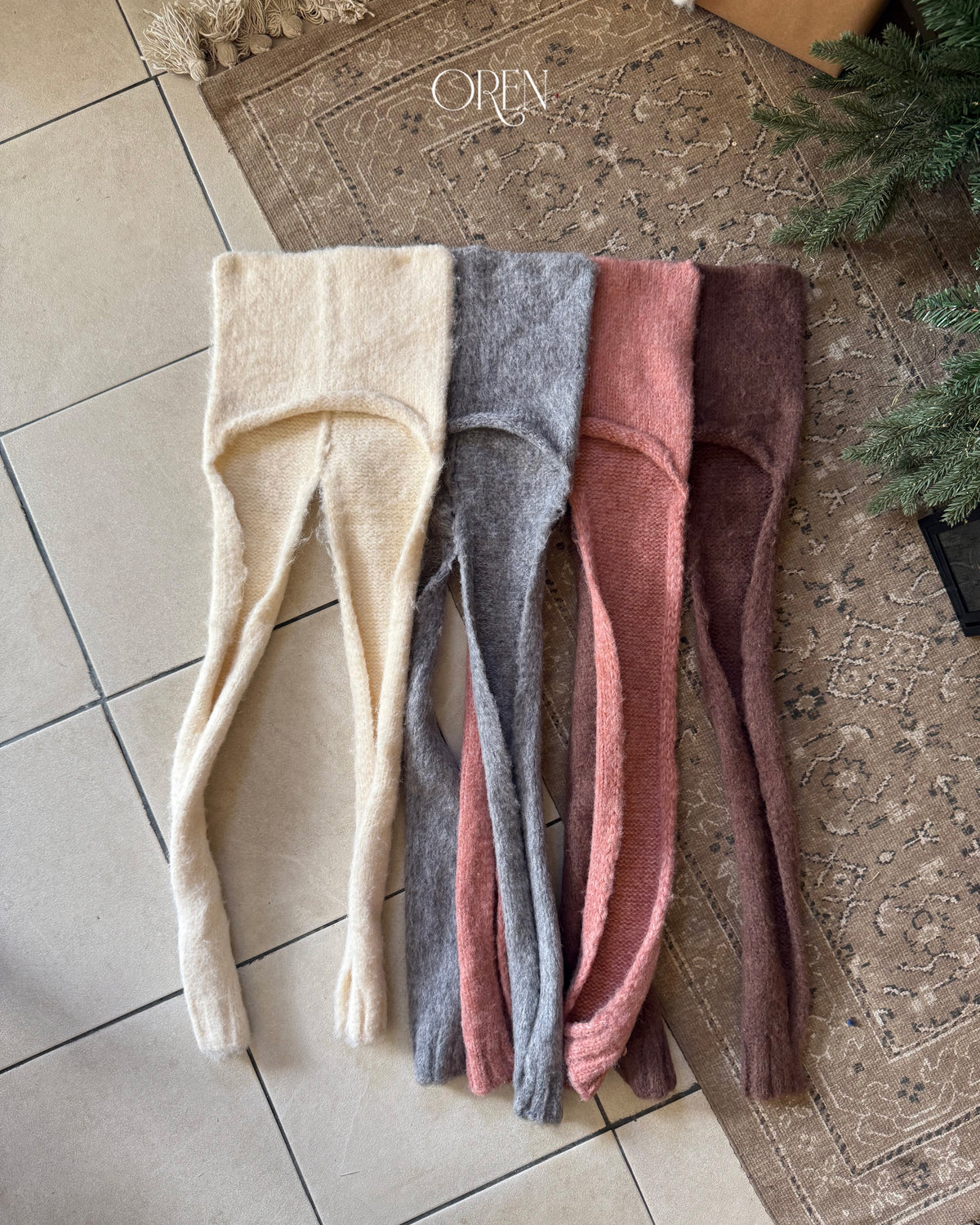 【OREN】cat muffler beanie