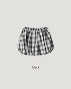 check balloon mini skirt