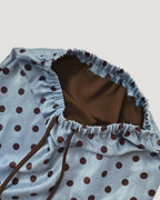 polka dot layered skirt