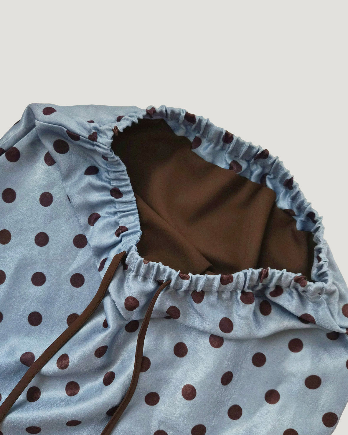 polka dot layered skirt