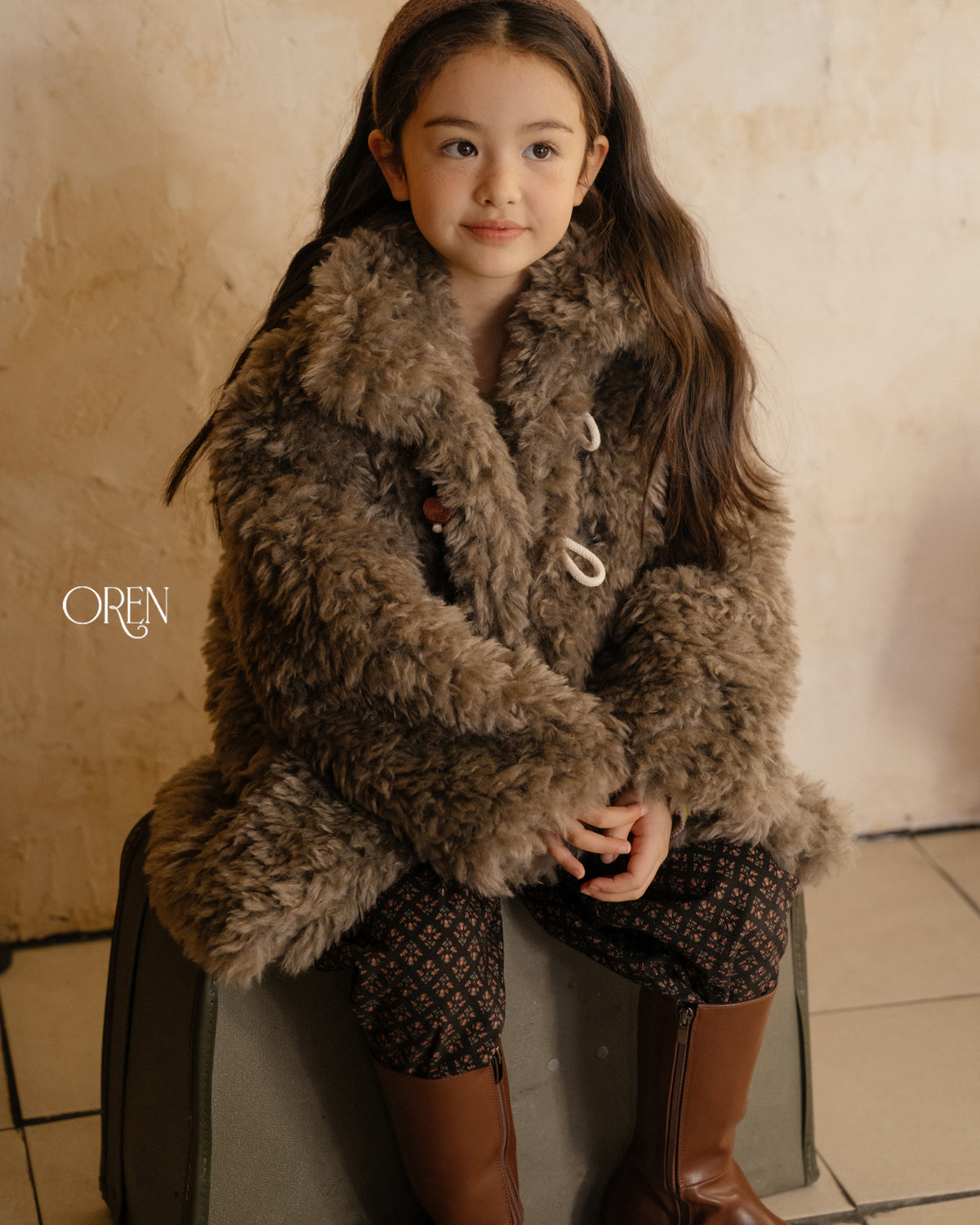 【OREN】verni toggle fur jacket