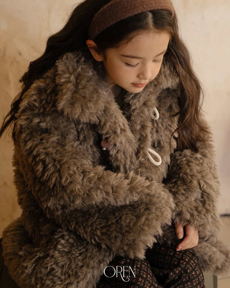 【OREN】verni toggle fur jacket
