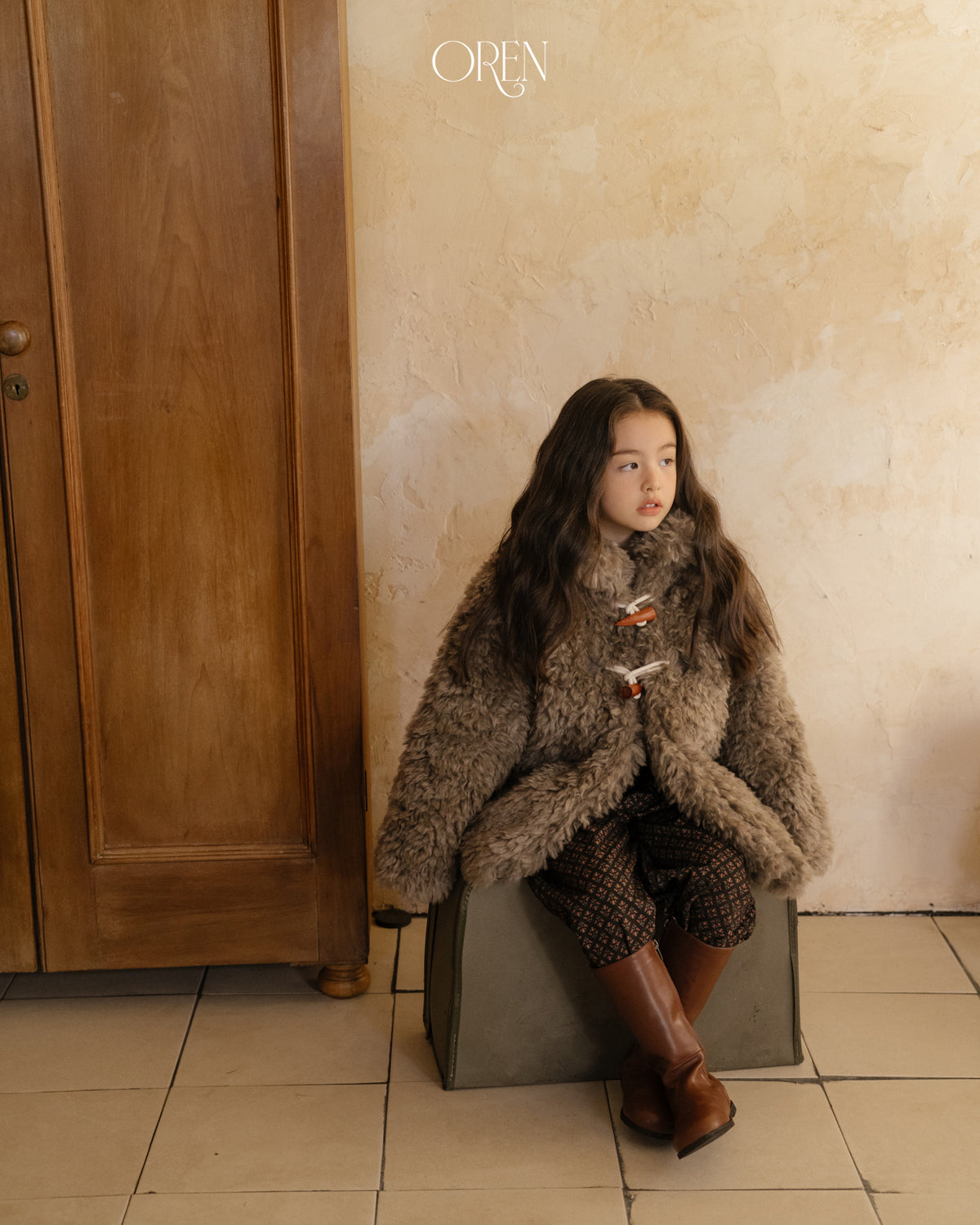 【OREN】verni toggle fur jacket