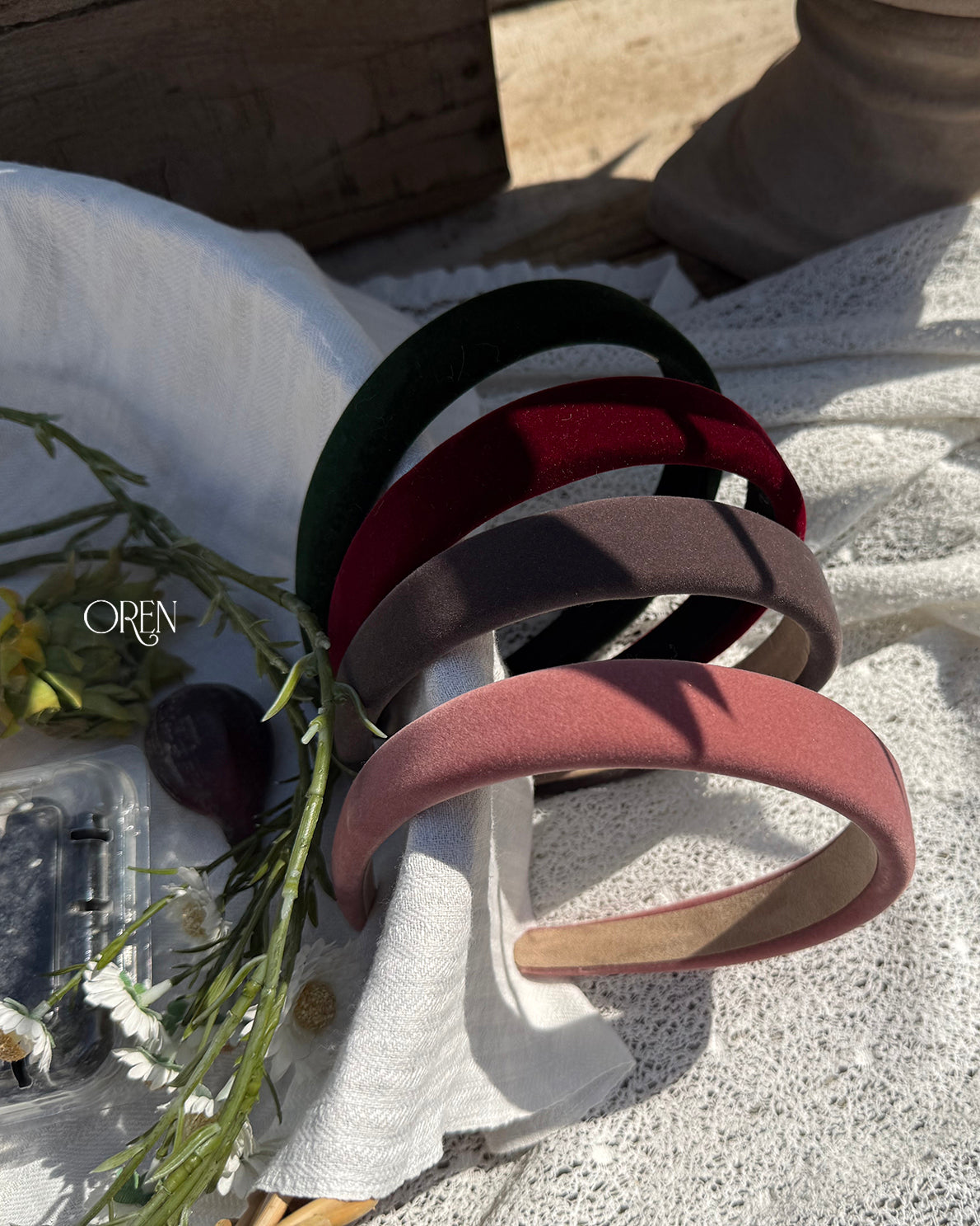 【OREN】velvet hairband