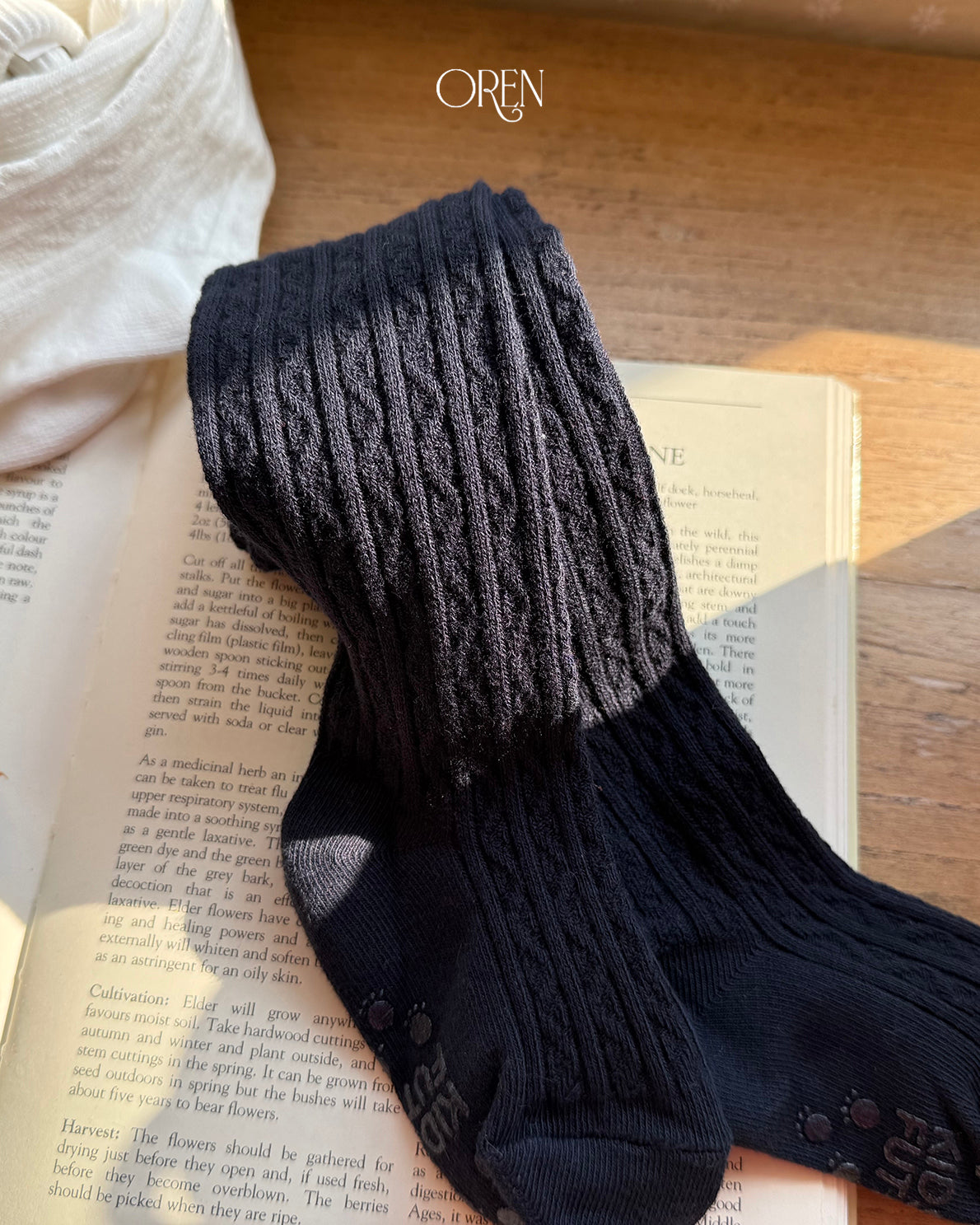 【OREN】marmont cable knit tights