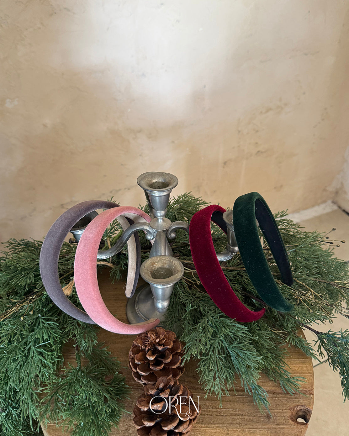 【OREN】velvet hairband