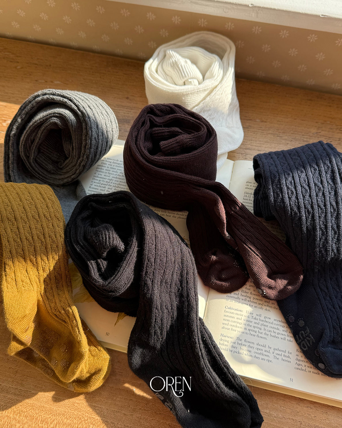 【OREN】marmont cable knit tights