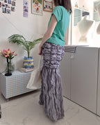 shirring popcorn skirt