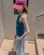 square neck basic color camisole
