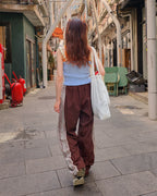 lace line nylon pants