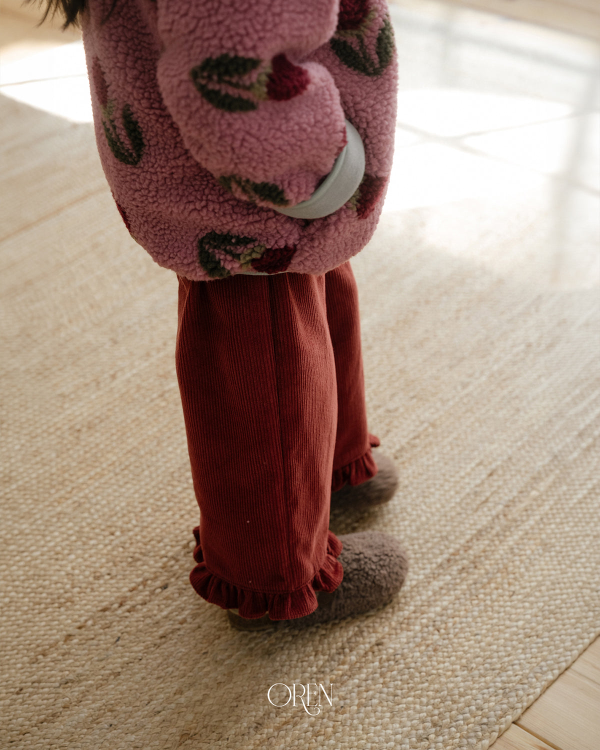 【OREN】naomi frill corduroy pants