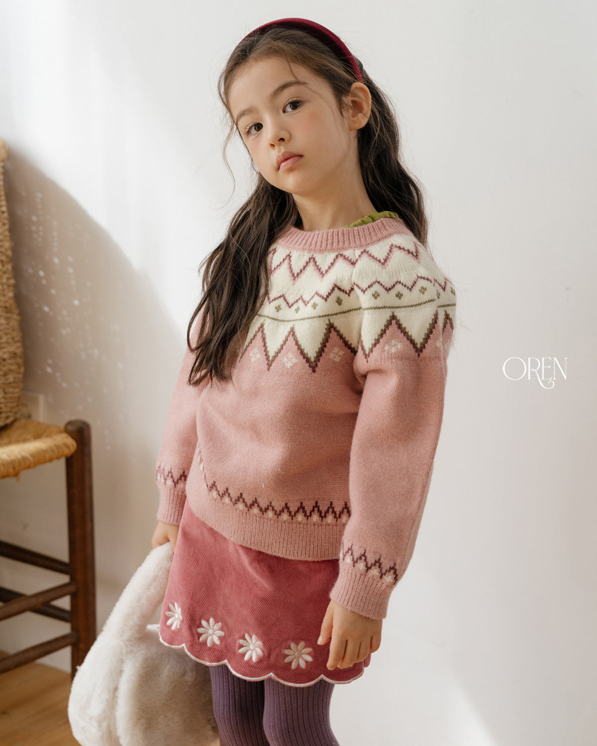 【OREN】bella embroidered culotte pants