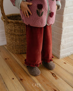 【OREN】naomi frill corduroy pants