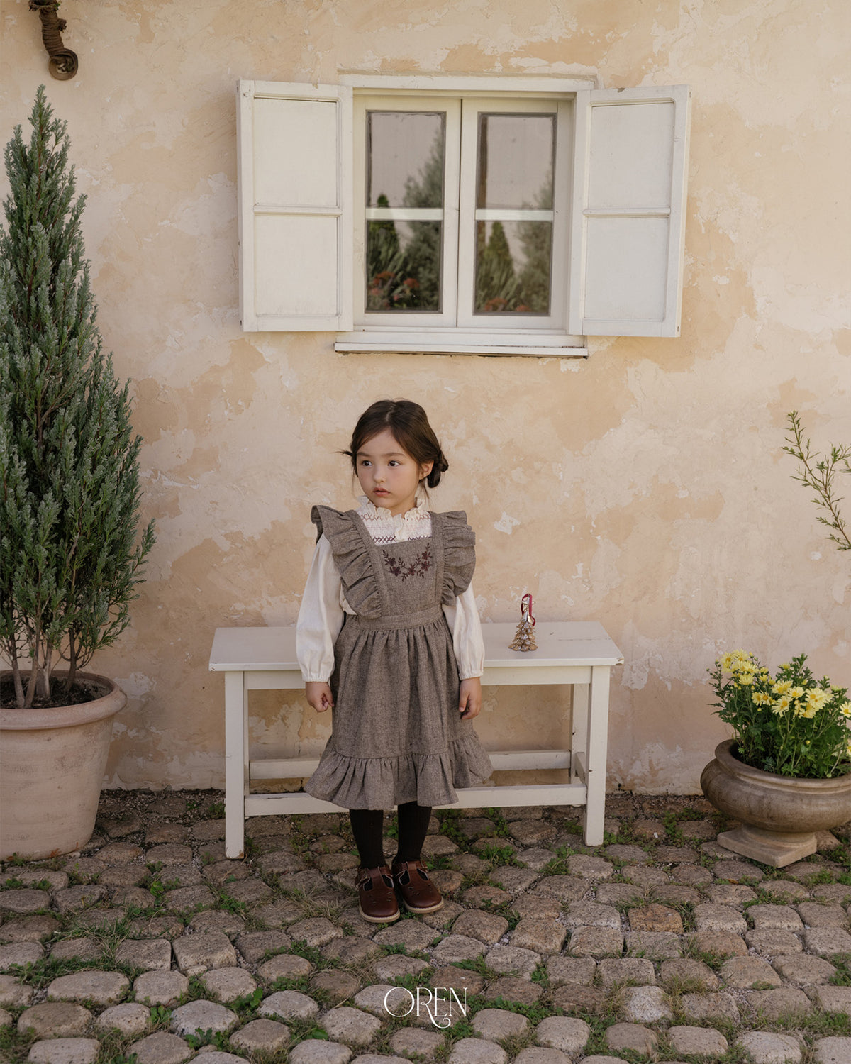 【OREN】solen suspender dress