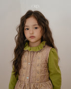 【OREN】groot quilted vest SET UP