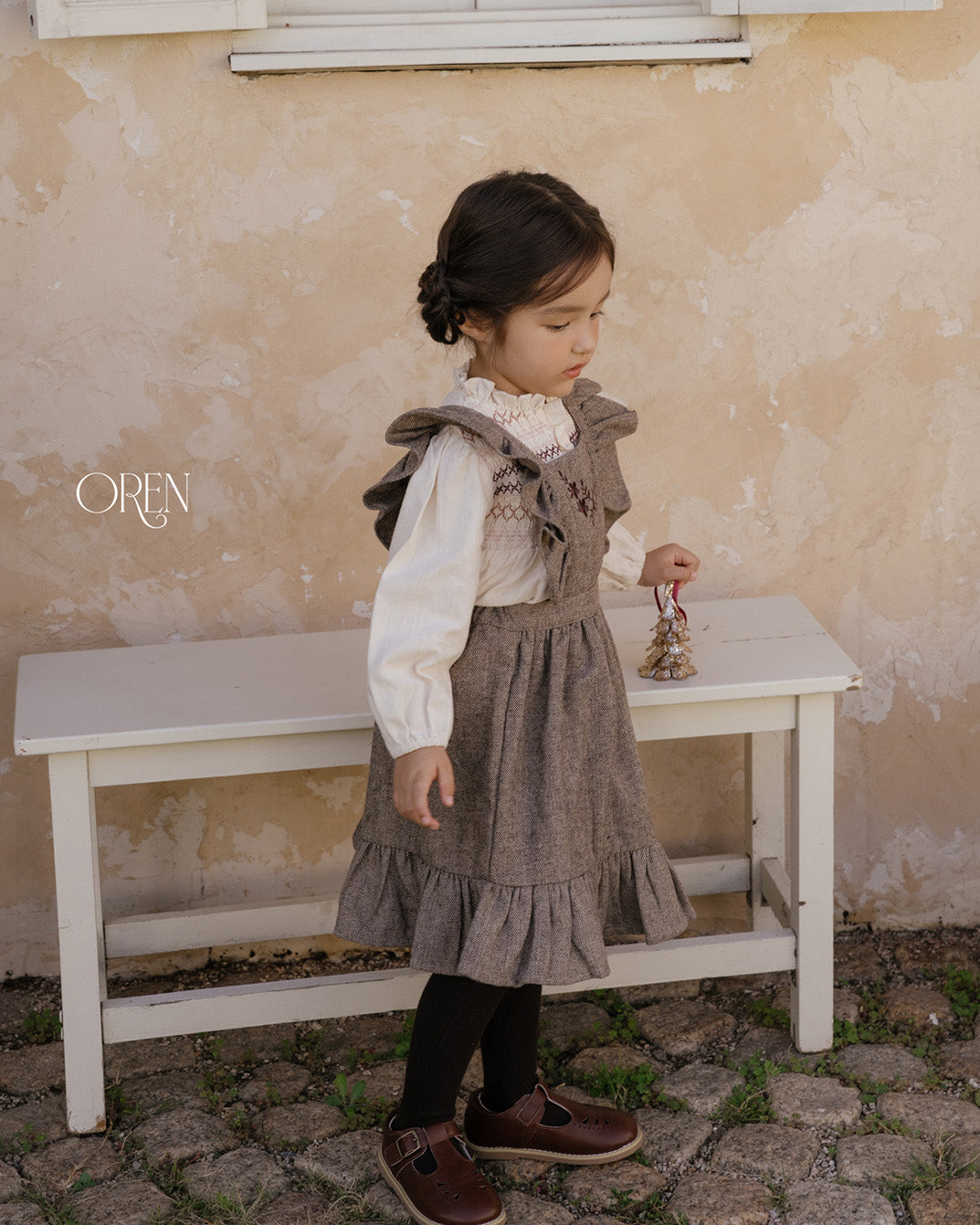 【OREN】solen suspender dress