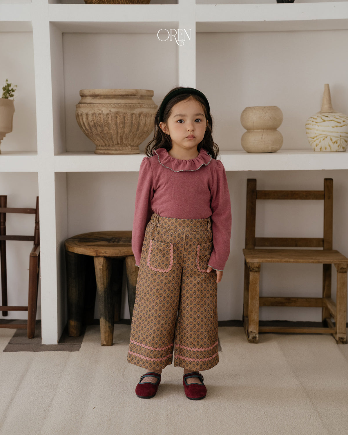 【OREN】mareu jabara padded pants(1oz)