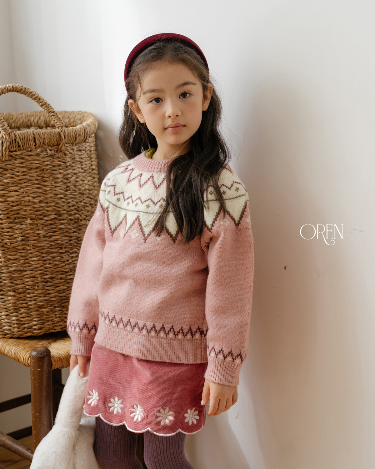 【OREN】bella embroidered culotte pants