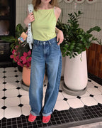 square neck basic color camisole
