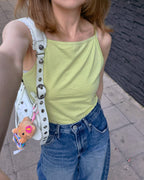 square neck basic color camisole