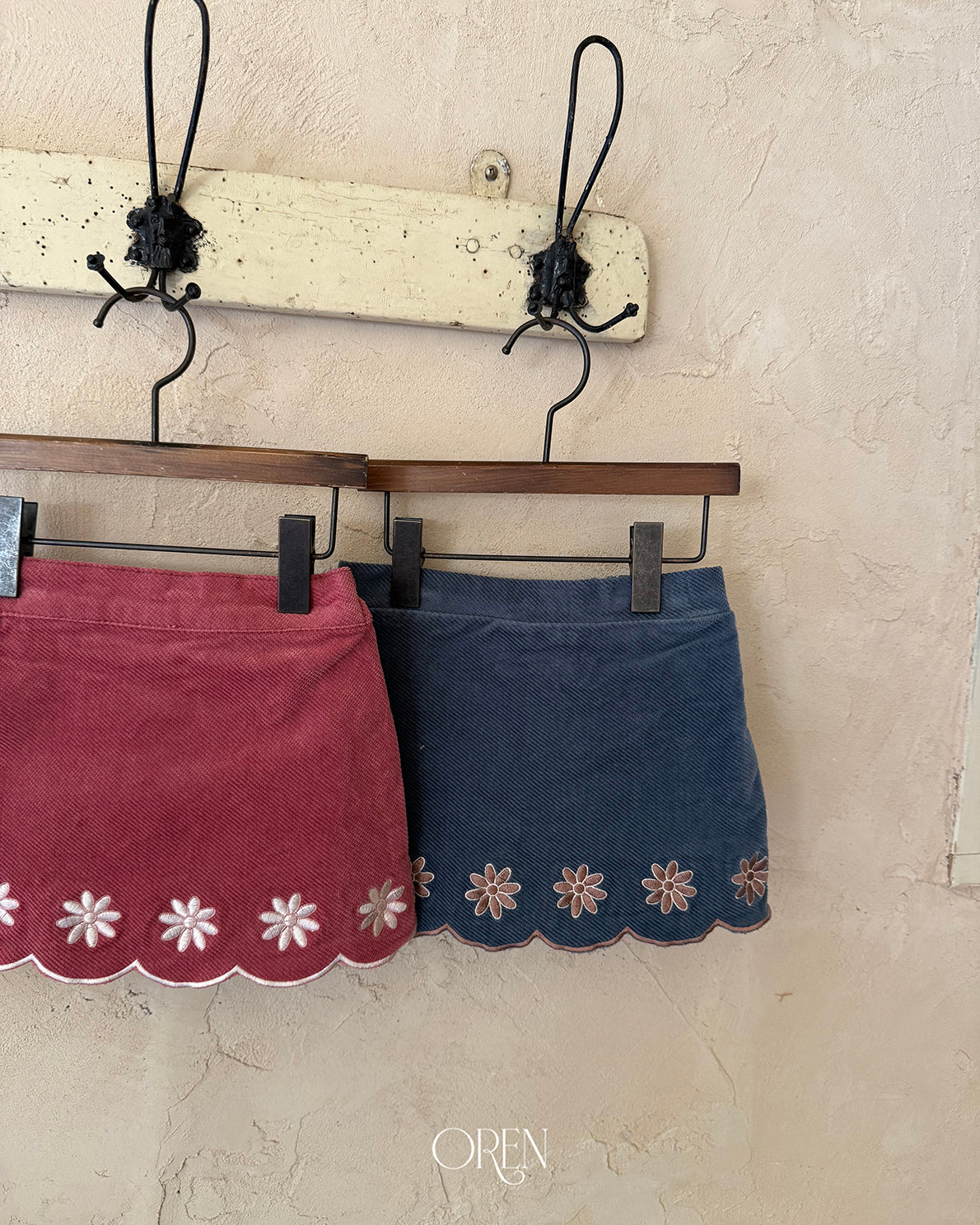 【OREN】bella embroidered culotte pants