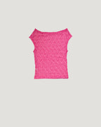 lace sheer french sleeve top