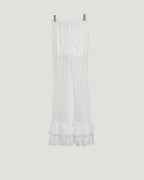 lace hem frill pants